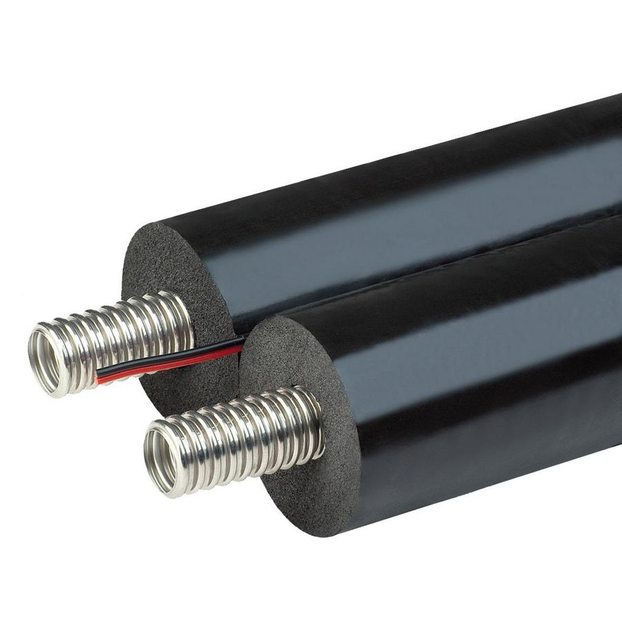 Rol a 15m. voorgeisoleerde leiding  2xDN25 iso. 19mm SOLARFLEX bovengronds EW-K DUO