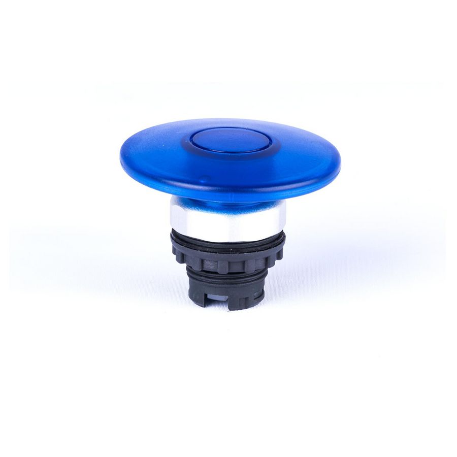 Knop paddestoel 60mm tijdelijk zonder print met verlichtings-mogelijkheid blauw