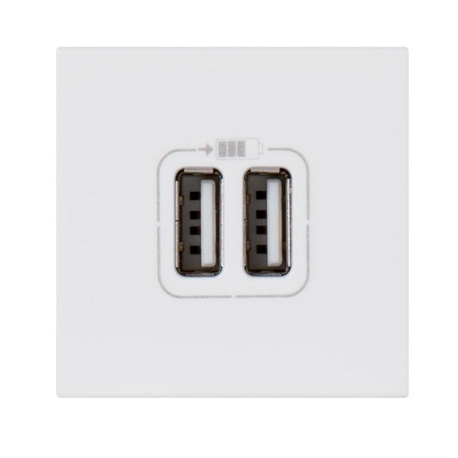 USB lader 5V 2400mA 2 modulen Mosaic