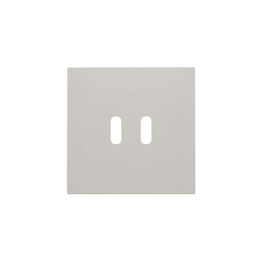 Afwerkingsset voor dubbele smart USB-C-lader light grey