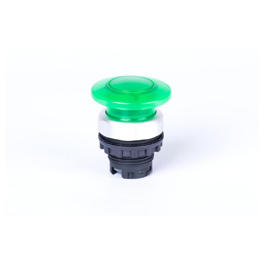 Knop paddestoel 40mm tijdelijk verlichtings-mogelijkheid groen