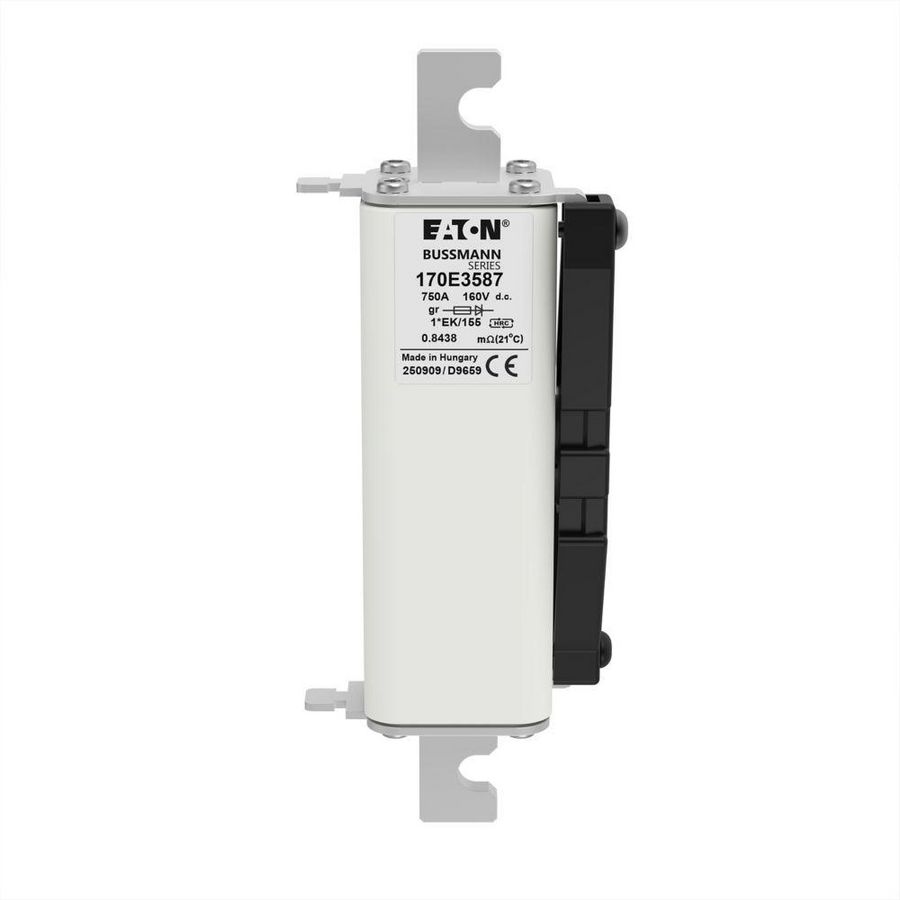 Zekering hoge snelheid 160A DC 750V 100kA compact size 1 43x
