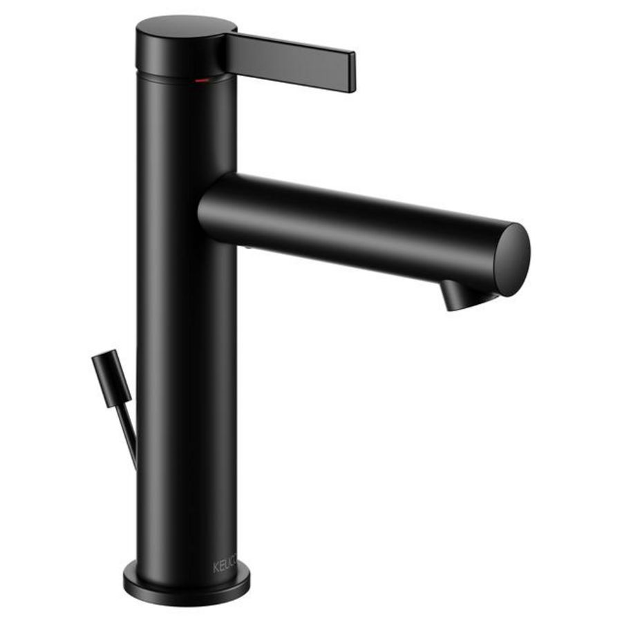 1-hendel wastafelmengkraan 130 trekstang en afvoergarnit