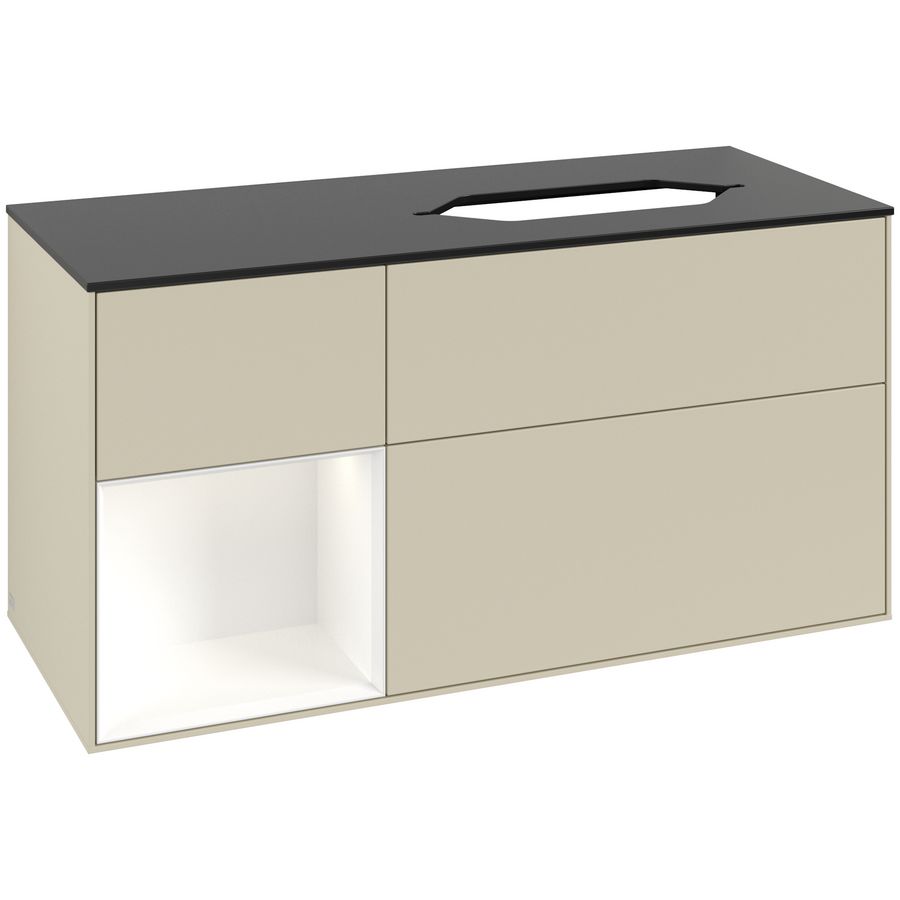 Wastafelonderkast Finion 1200x603x501mm S.Grey Matt Lacquer F682MTHJ