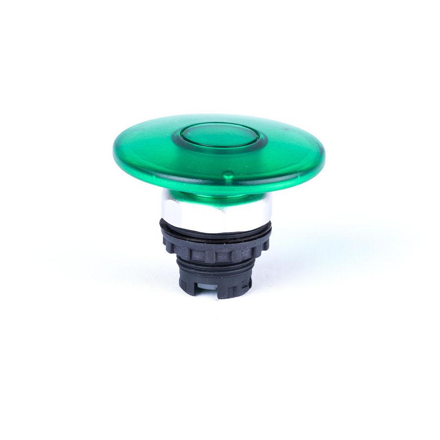 Knop paddestoel 60mm tijdelijk zonder print met verlichtings-mogelijkheid groen