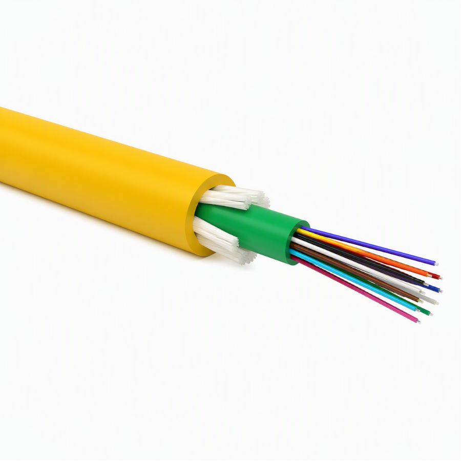 Glaskabel 24-vezelig OS2 Loose Tube in-out 1km Cca