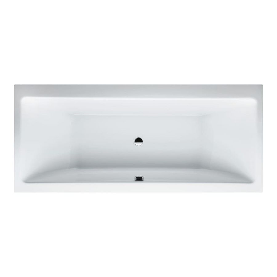 Inbouw duobad PRO 1800x800mm wit excl. poten