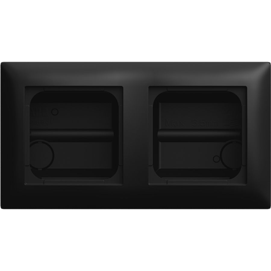 opbouwbak hoek 2v SI-B-matzwart (1708-915)