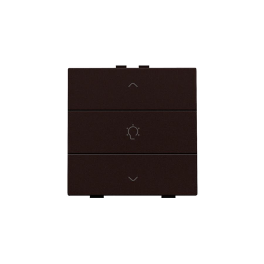 Enkelvoudige dimbediening Home Control dark brown