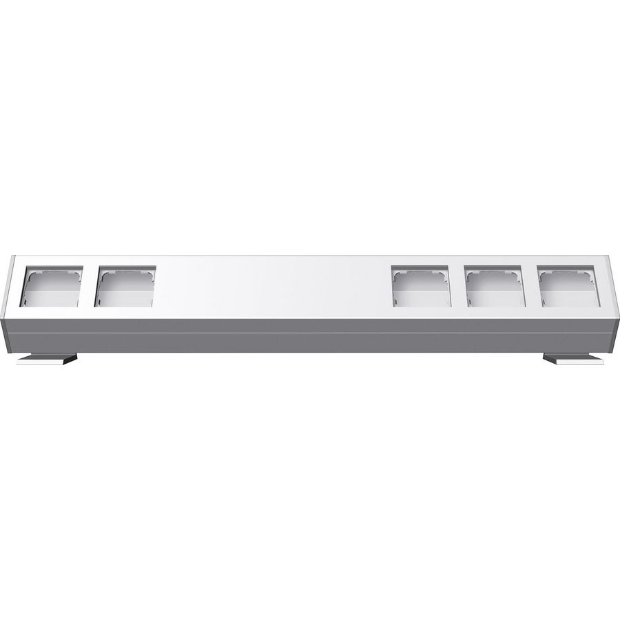 Profiel 5-voudig 600mm bevestigingshoek Profiel 55 alum.zuiver wit(ge