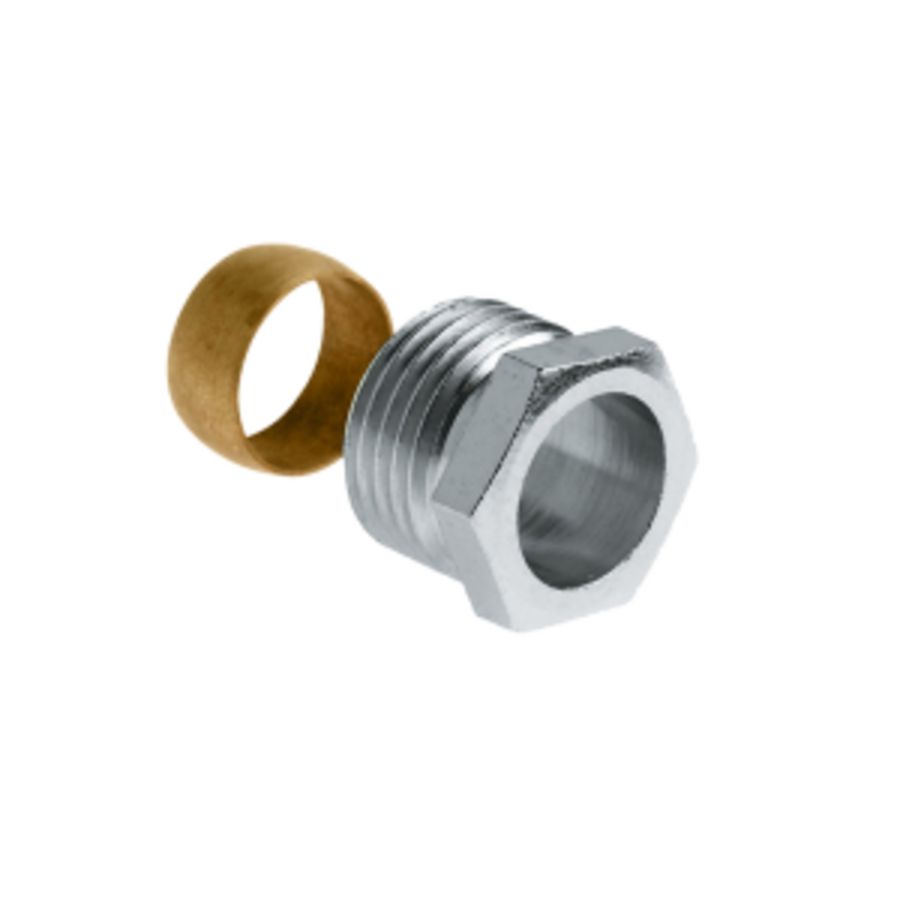 Knelringset vernikkeld universeel 1/2"bt.x15mm VVE=10