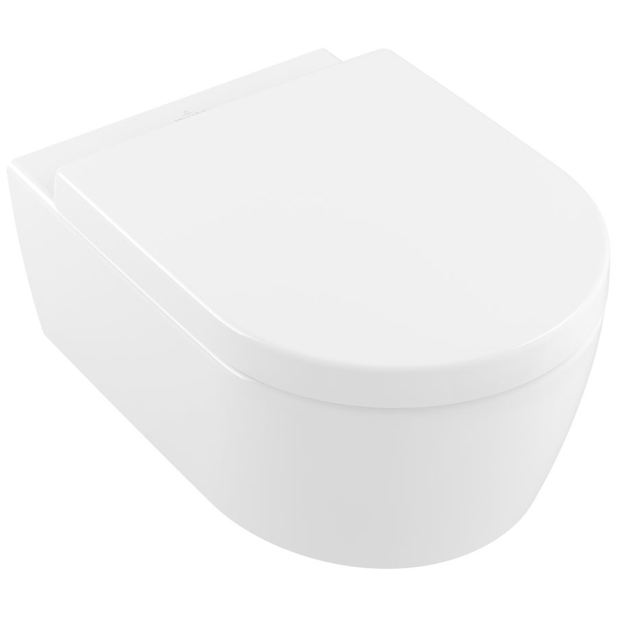 Wandcloset combipack Avento 530mm C+ Stone White diepspoel DirectFlush incl. zitting softclose