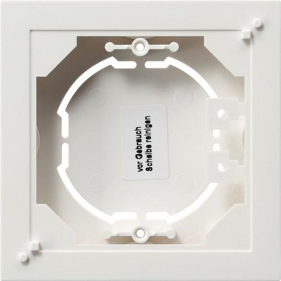 opbouwbehuizing 1-voudig vlak System 55 zuiver wit