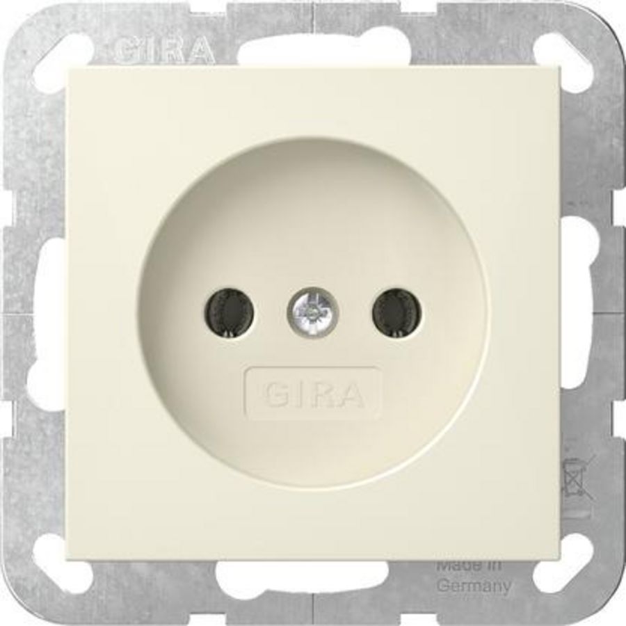 wandcontactdoos zonder RA 2-p System 55 cr.wit