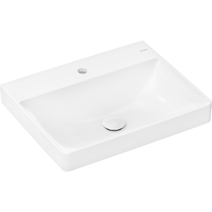 Inbouwwastafel gesl 600x480mm met kraangat zonder overloop SmartClean Xelu Q
