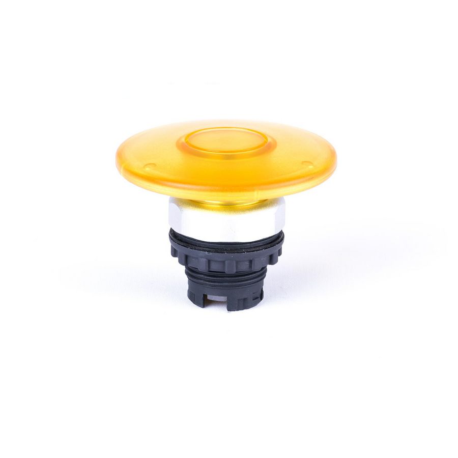 Knop paddestoel 60mm tijdelijk zonder print met verlichtings-mogelijkheid geel