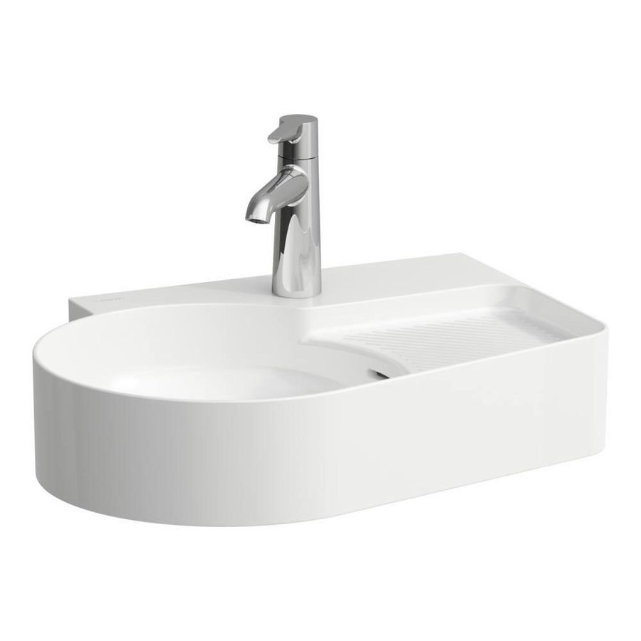 Wastafel met overloop semi nat gedeelte z.kr.gat H8152884001091