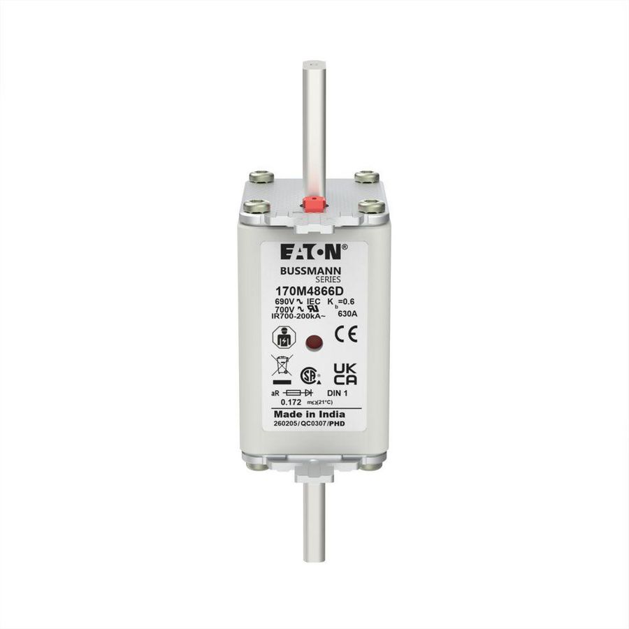 Zekering hoge snelheid 630A AC 690V 200kA 1 aR IEC VVE=6