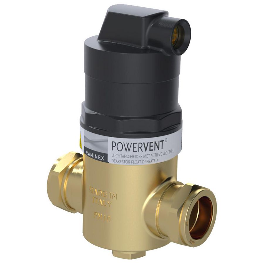 Luchtafscheider POWERVENT-INLINE-LT DN25 28mm knel max 6bar