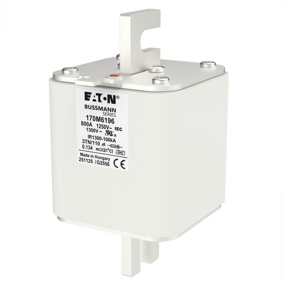 Zekering hoge snelheid 800A AC 1250V 100kA size 3 76x90x1