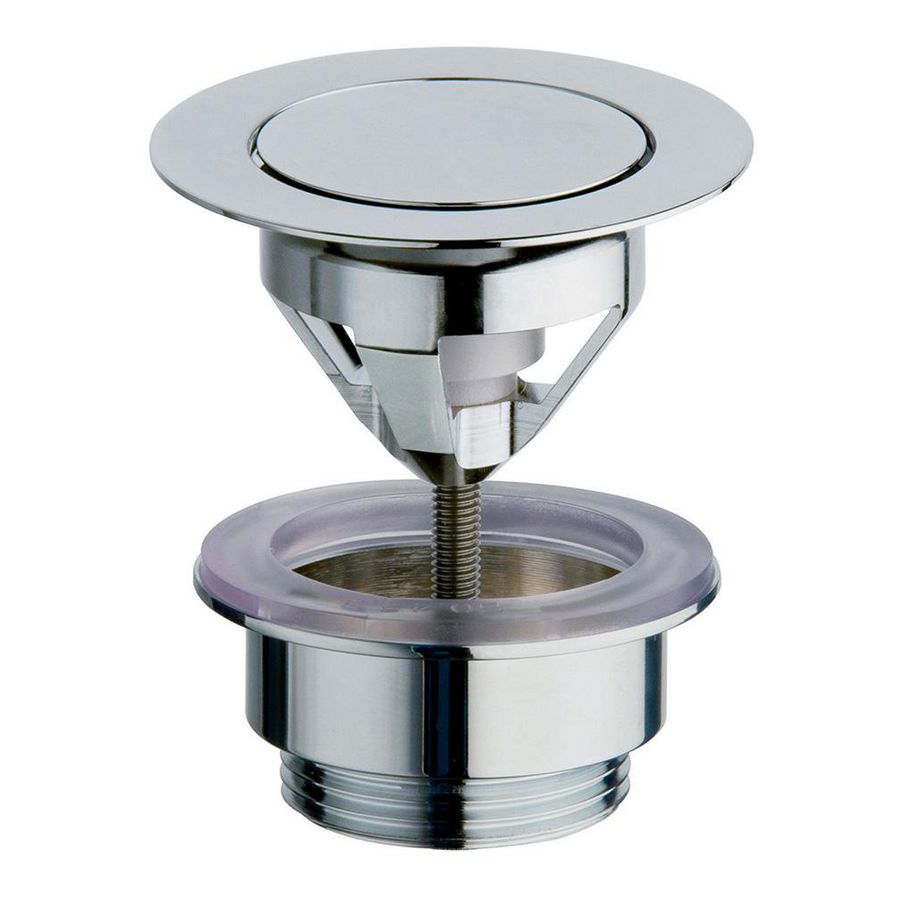 Wastafelafvoerplug Push Open chroom UD225 1.1/4" univ. ø63mm / 20-60mm