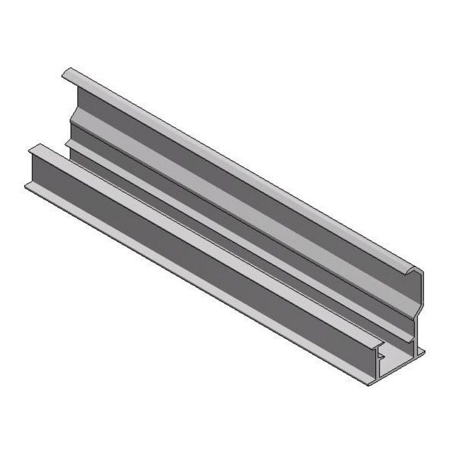 Inlegprofiel onder H40mm L6650mm aluminium