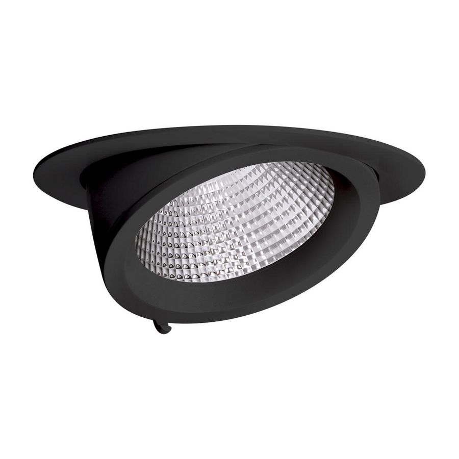 EB+ 435 35 930 C/I DALI BK-RAL9005-LED-Inbouwspots 3000K 30W