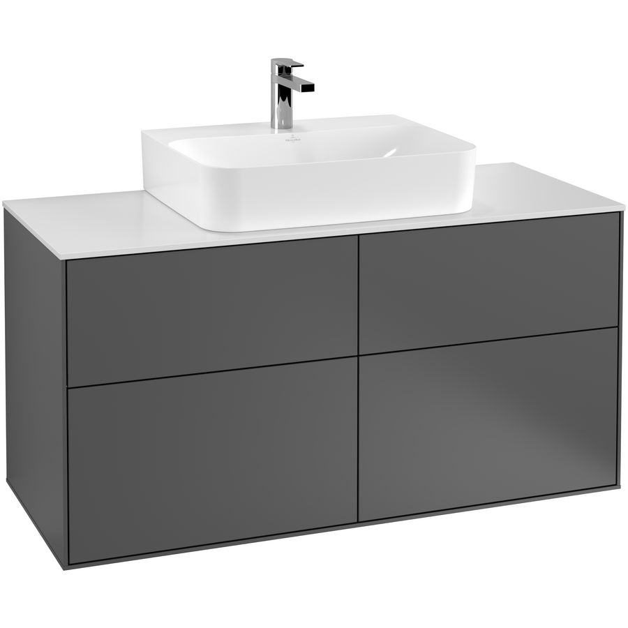 Wastafelonderkast Finion 1200x603x501mm Antr. Matt Lacquer F13100GK