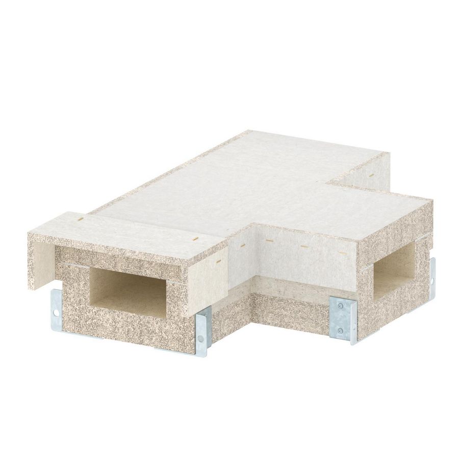 T-stuk voor BSKH09-K0511 50x110 glasvezel grijs