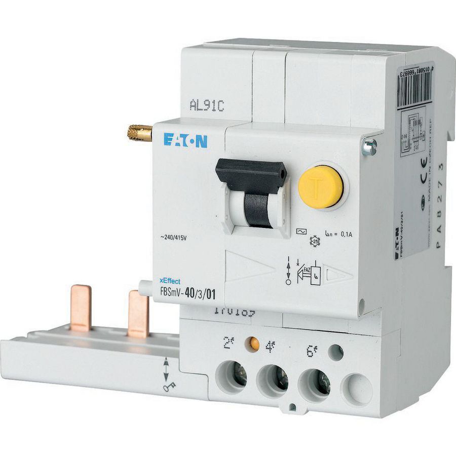 Foutstroommodule voor FAZ 40A 3-polig 100mA Type A