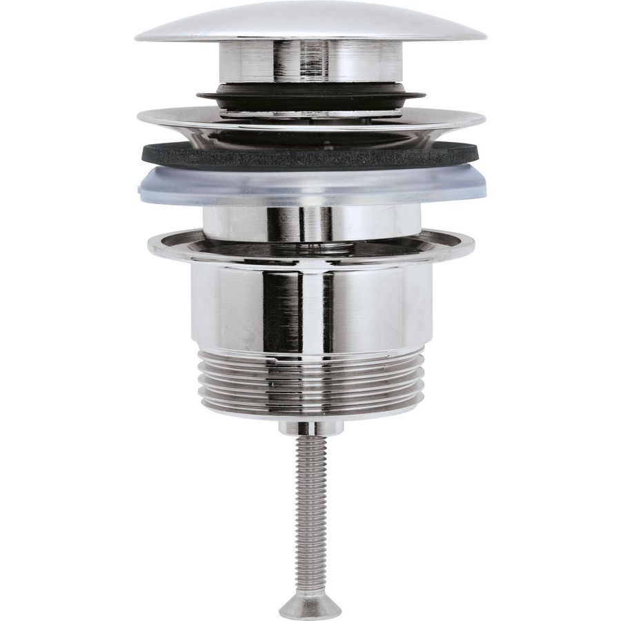 Push-openventiel roestvrij staal Geborsteld 63,5x63,5x95mm