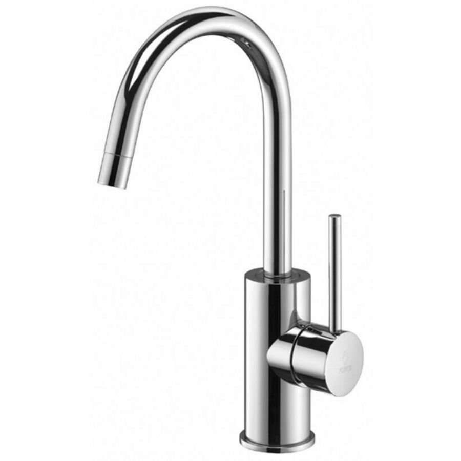 Wastafelmengkraan LIGHT 1-h met draaibare hoge uitloop Ø18mm chroom incl. waste-inrichting 1.1/4"