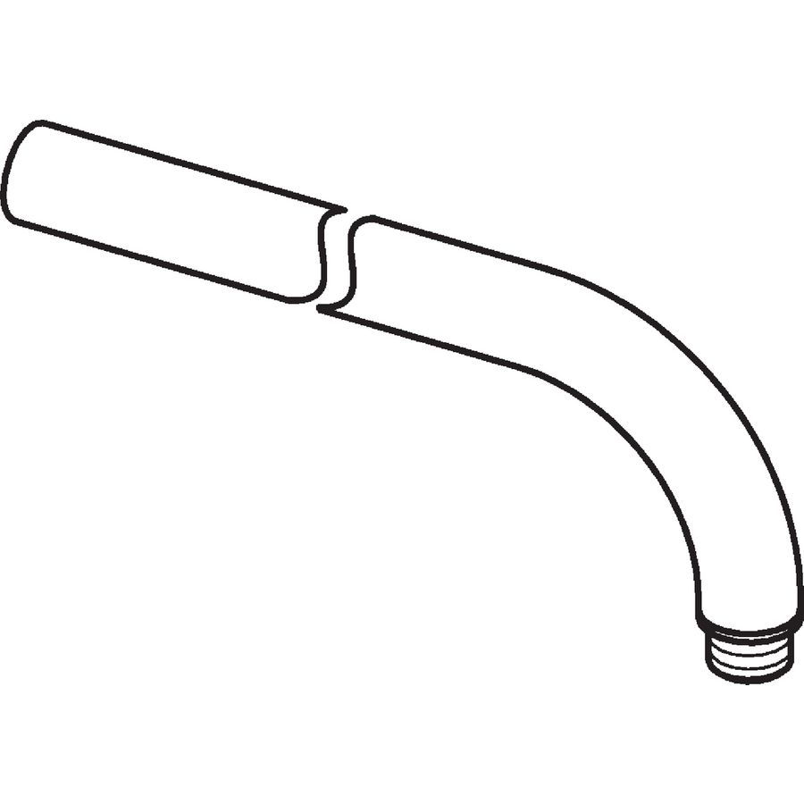 Douche arm vierkant G1/2xG1/2 400mm Ø26