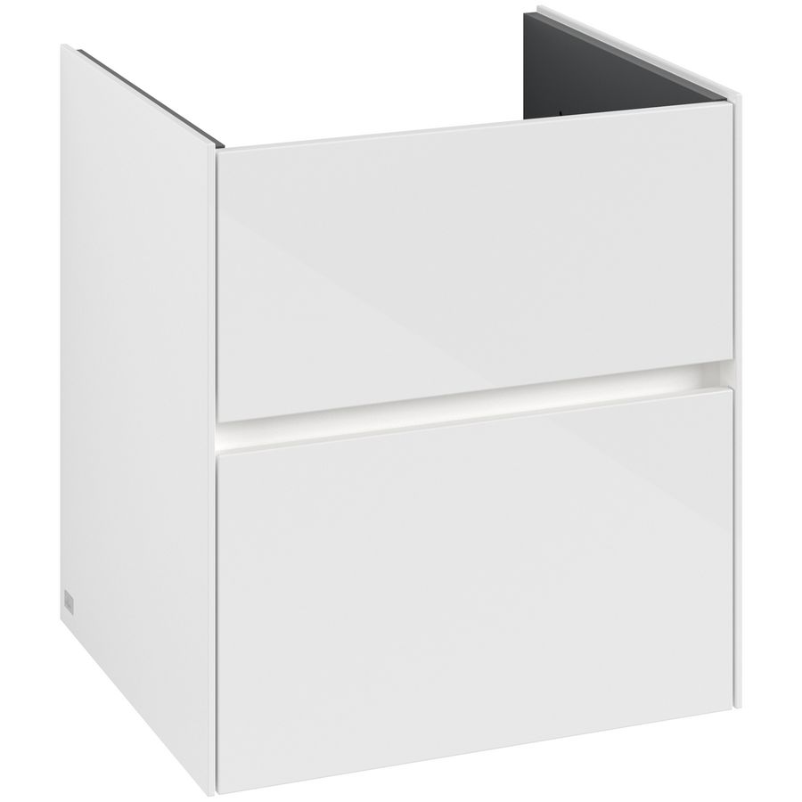 Wastafelonderkast Collaro 561x610x480mm Glossy White C142B0DH