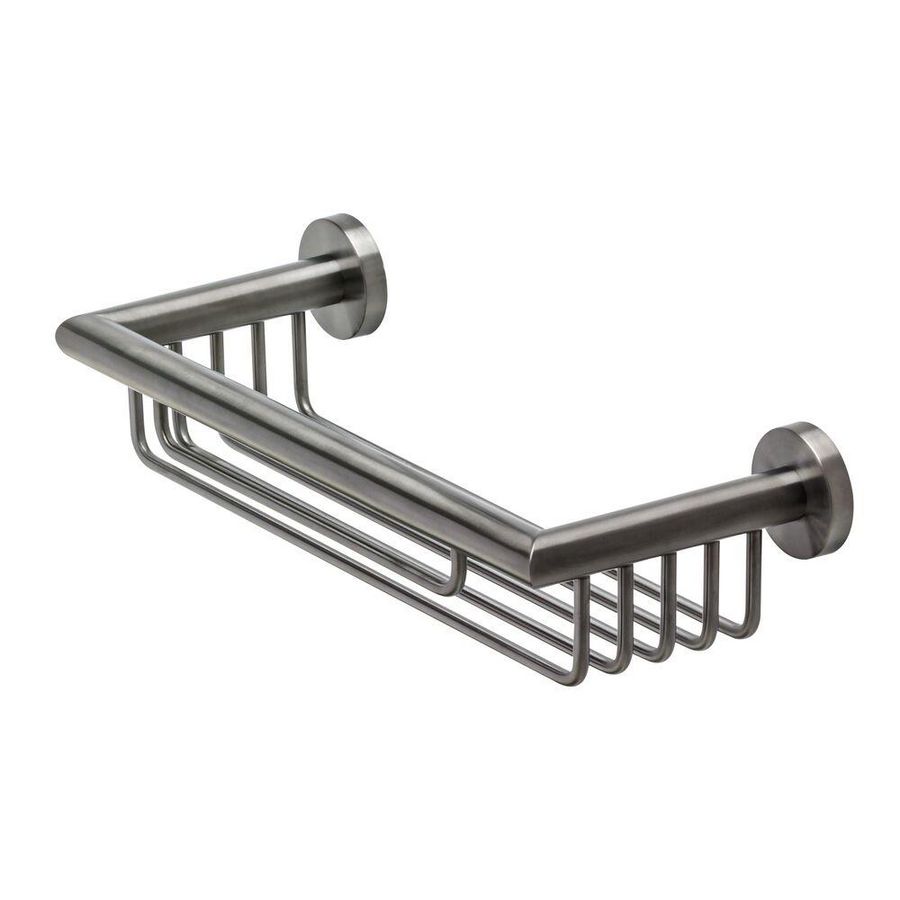 Fleshouder / douchemand zwart geb. NEMOX BRUSHED BLACK METAL