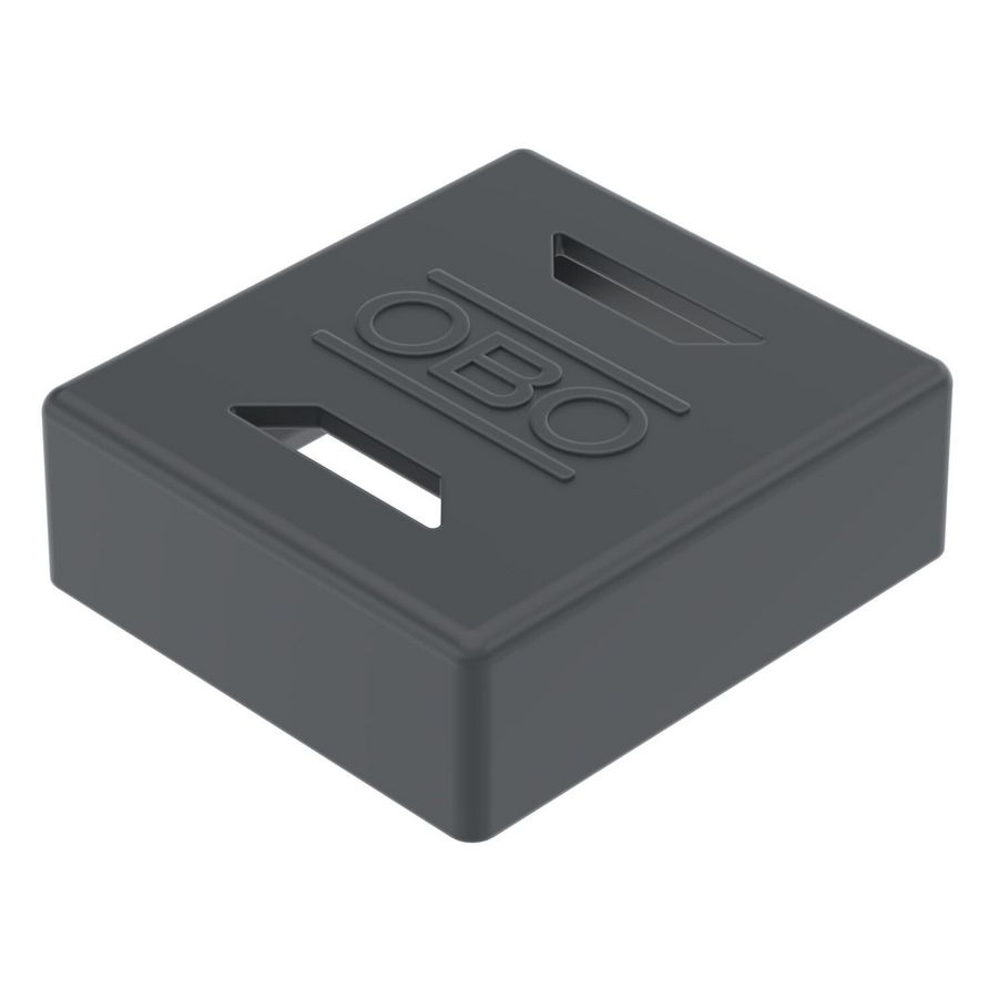 Eindkap voor draagprofiel 44x49x16 Polyethyleen zwart VVE=20