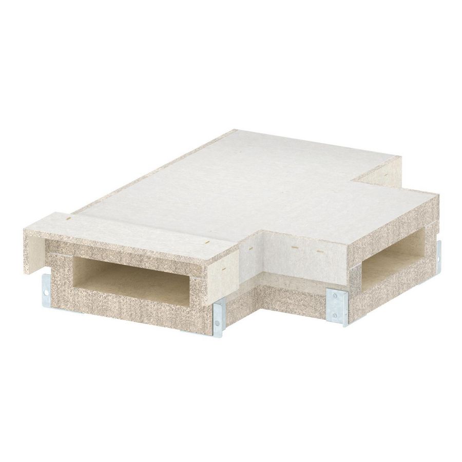 T-stuk voor BSKH09-K0521 50x210 glasvezel grijs