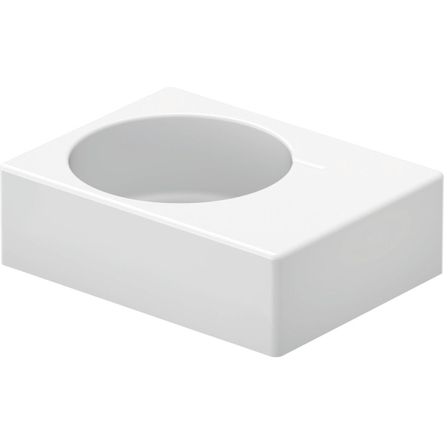 SCOLA #068460 wastafel 615mm wit zonder kraangat met overloop