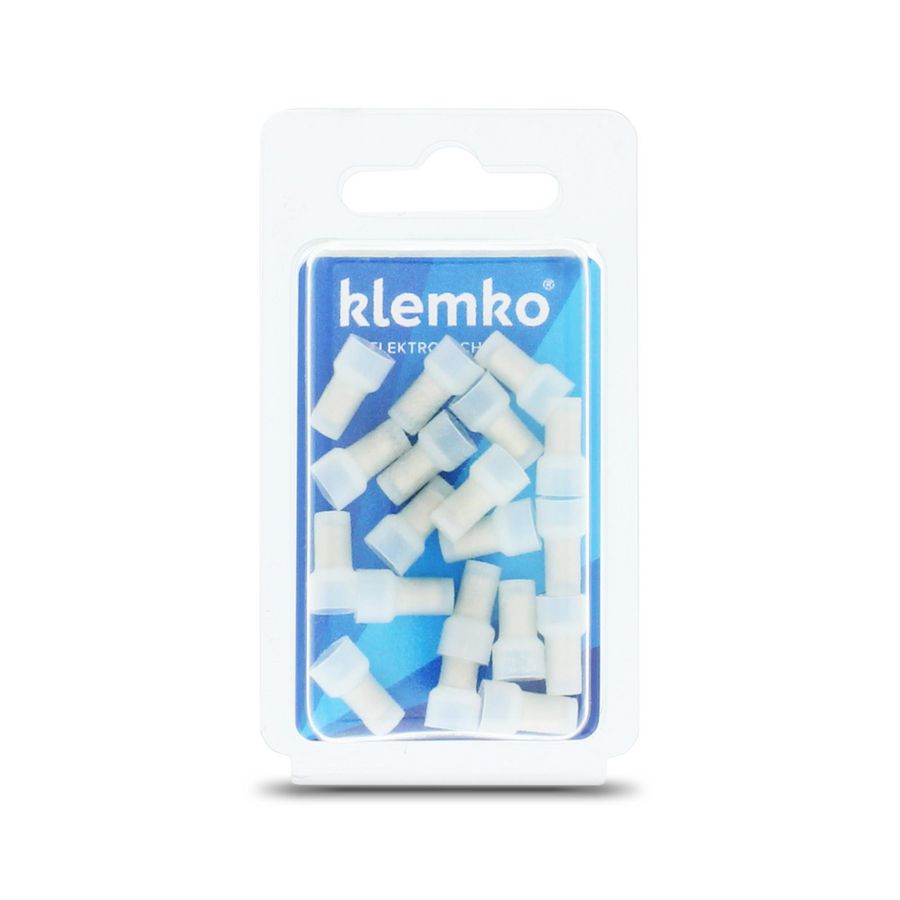 Blister a 25st. geisoleerde eindverbinder D=3mm Nylon