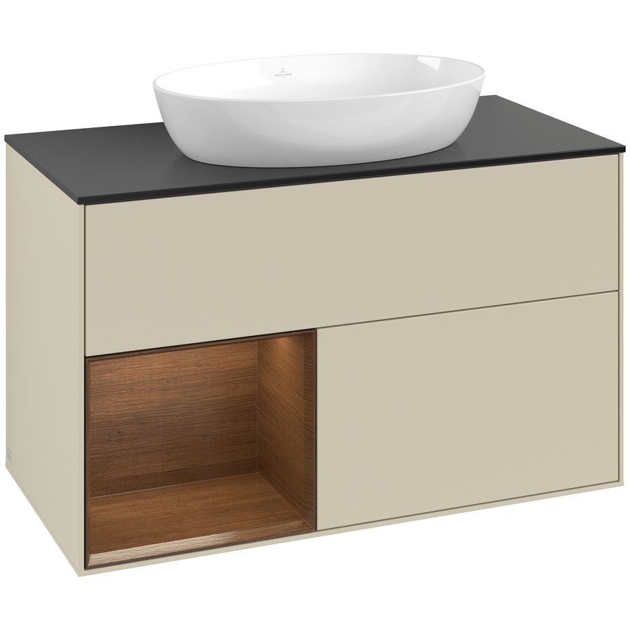 Wastafelonderkast Finion 1000x603x501mm S.Grey Matt Lacquer GA12GNHJ