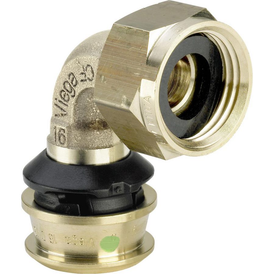 2-del. koppeling haaks pers RAXOFIX 16X3/4"wartel silicium brons 5355