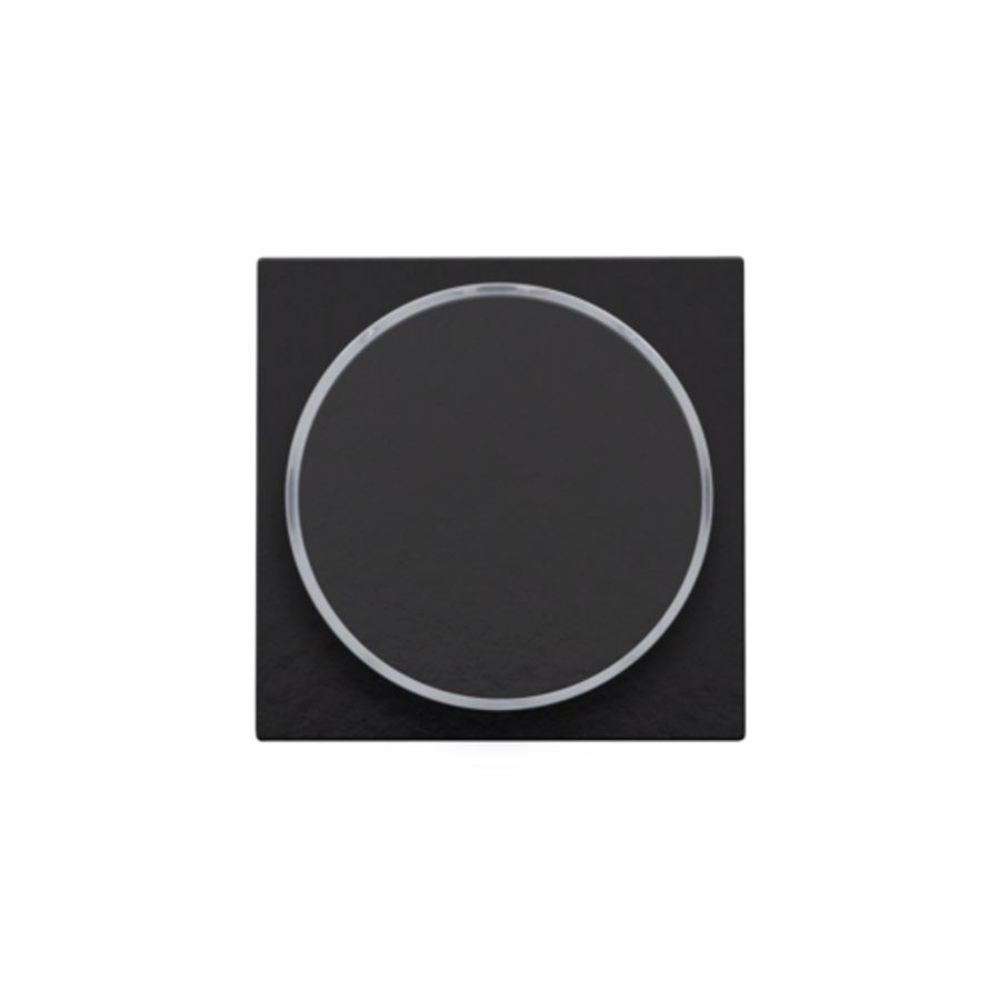 Afwerkingsset doorschijnende ring z. symbool 6A pianoblack