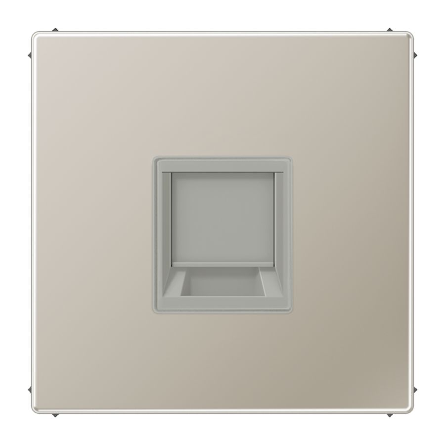 Afdekking edelst.voor mod.jack 1-voudig LS