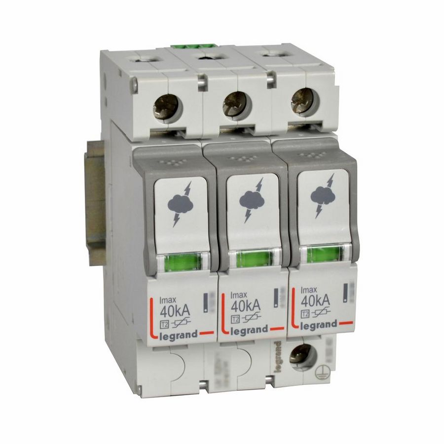 Overspanningsbeveiliger T2-3P-40kA 2.1kV-Uc 440V-3mn
