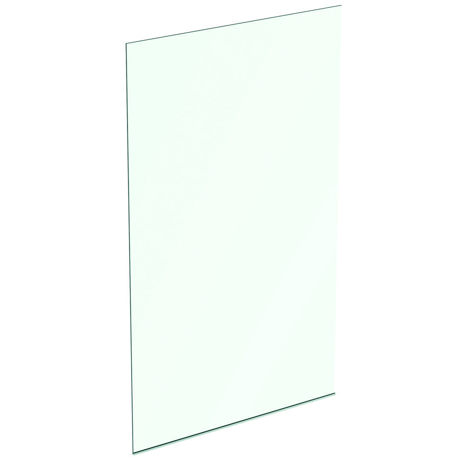 Inloopdouchewand dual access glas 120cm incl. vloerprofiel zilver excl. rechte muursteunen