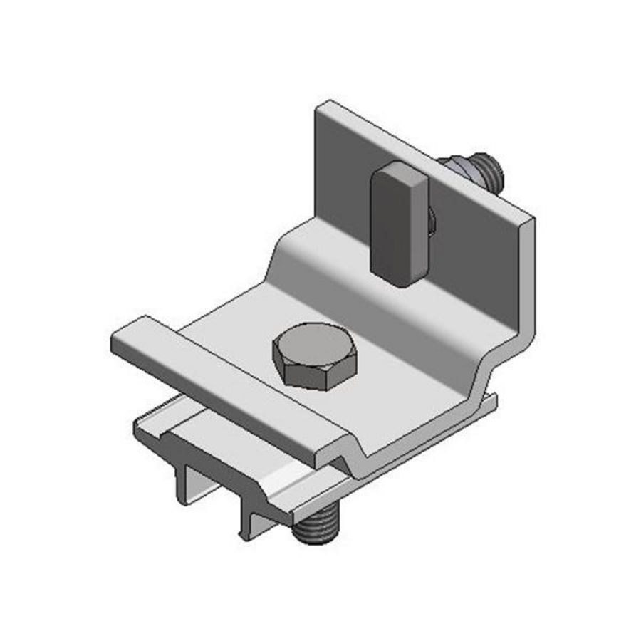 Montageklem 50mm v cross-rail Side+profiel alu