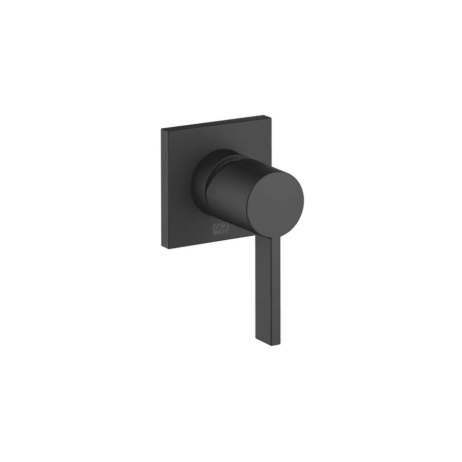 Eengreeps douchemengkraan v.inbouwmontage afdekplaat Mat Zwa