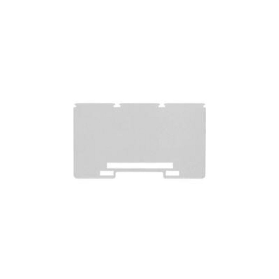 Afsluit- eindplaat grijs h:101.8mm b:2mm V-0, VVE=20