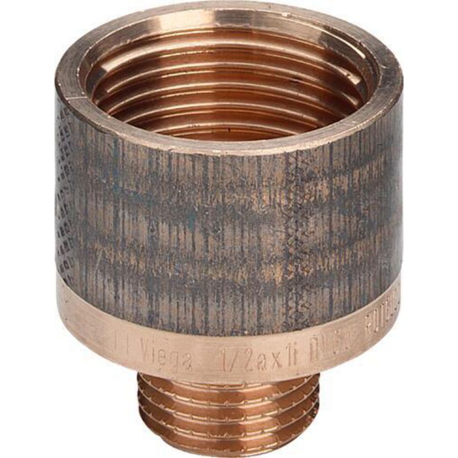 Neusstuk verlopend brons 3/4"x1/2" bu.xbn. 3242 VVE=10