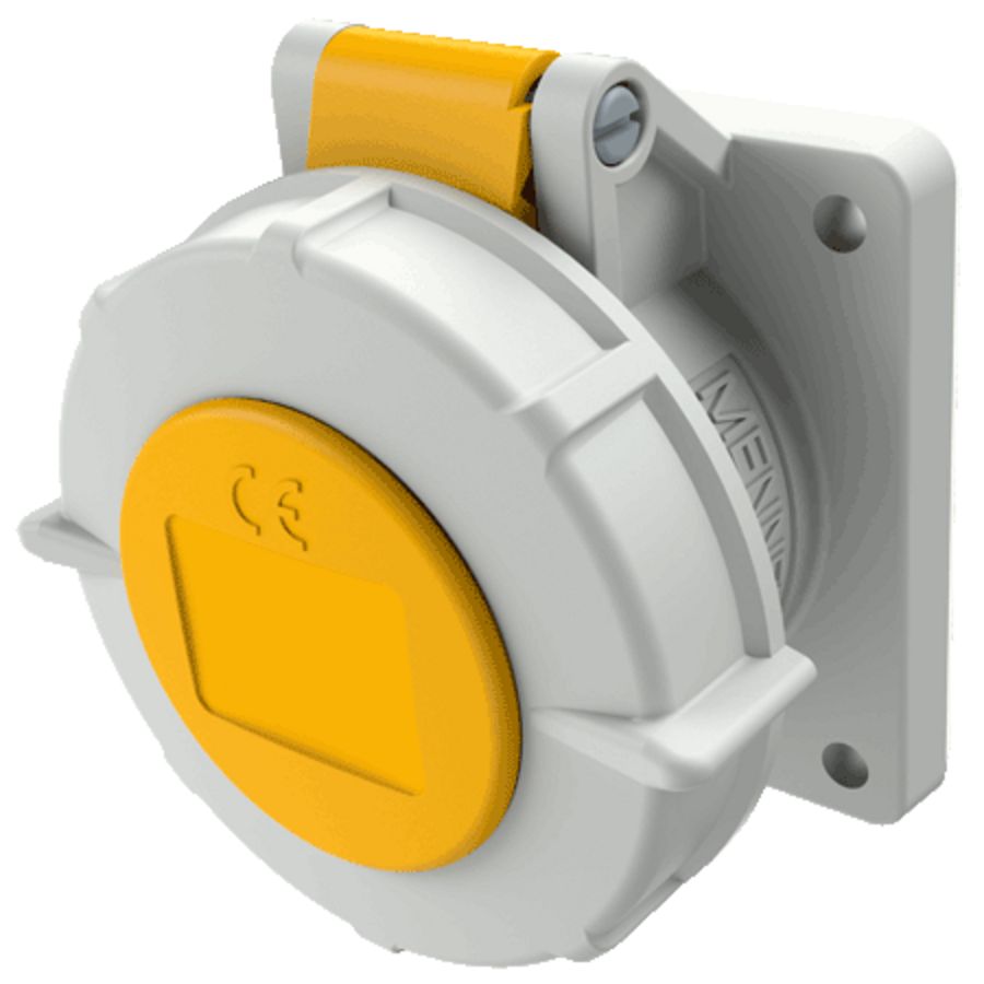 Inbouwwandcontactdoos 16A 4-polig  4H 110V IP67 TwinCONTACT